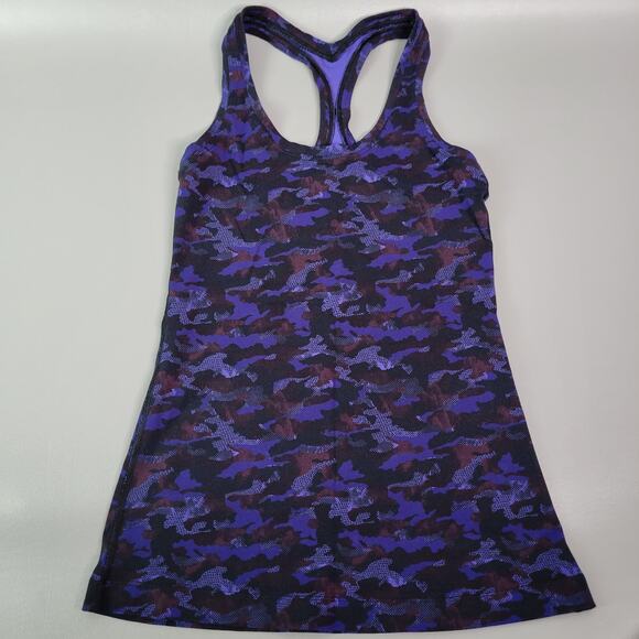 LULULEMON Cool Racerback II Mini Hounds Camo Emperor Blue Black M - Picture 2 of 6